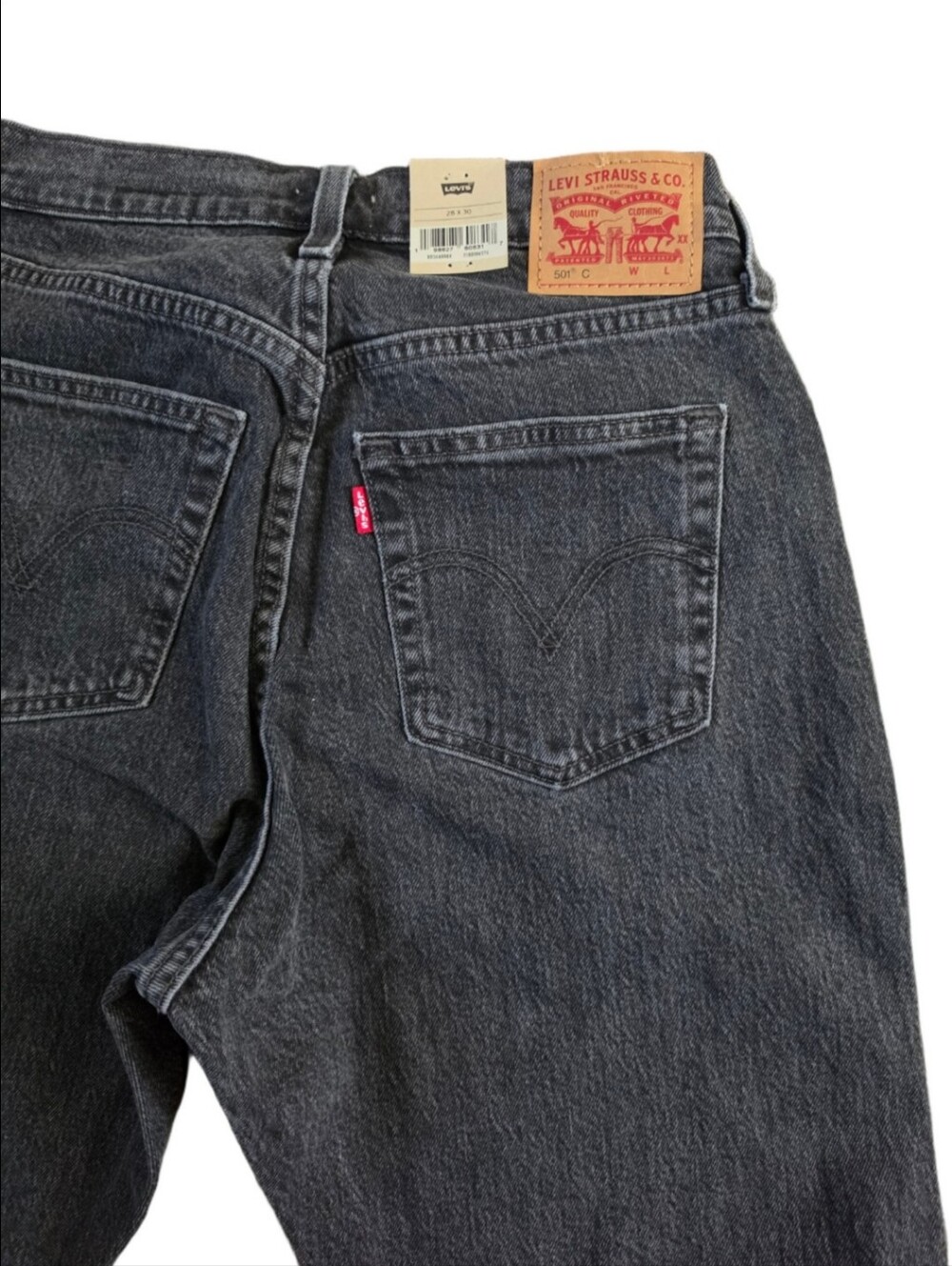 NWT Levi's 501 Curve High-Rise Straight-Leg Jeans, Size 28 × 30 - Picture 7 of 10